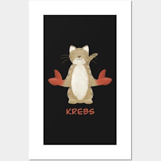 Krebs Katze zodiac sign Posters and Art